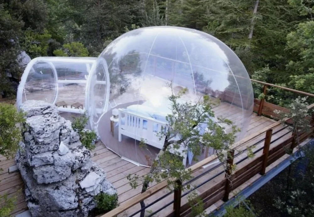 clear inflatable bubble tent